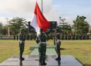 Kodim 1019 Katingan Gelar Upacara Bendera Hari Senin, Personel Terlibat Penuh
