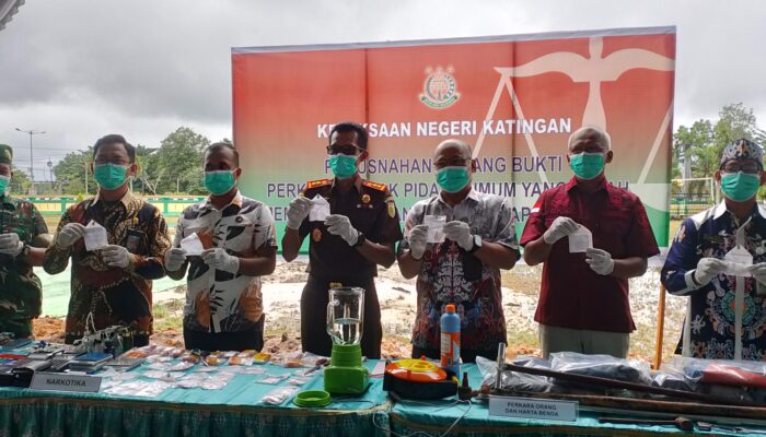 Kejari Katingan Pastikan Pemusnahan Barbuk Dilakukan Transparan
