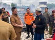 17 Bangunan Ludes Terbakar, Bupati Katingan Tinjau Kondisi Pasar Kasongan