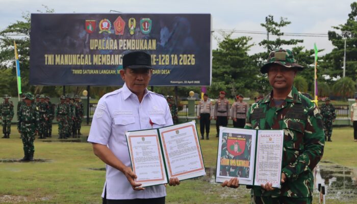 TMMD ke-128 Katingan Dimulai, Percepat Infrastruktur Desa