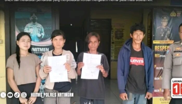 Polsek Katingan Tengah Mediasi Kasus Penganiayaan, Berakhir Damai