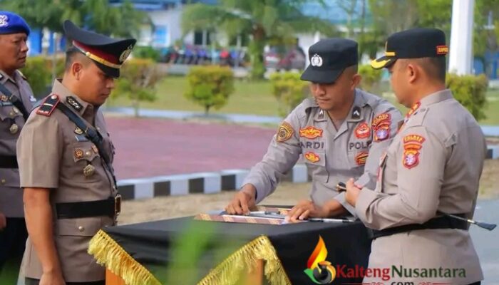 Penyegaran Jabatan, Polres Katingan Lakukan Rotasi Sejumlah Pejabat