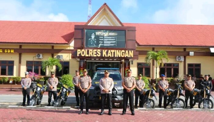 Kapolres Katingan Terima Bantuan Mobil dan Motor dari Kapolri