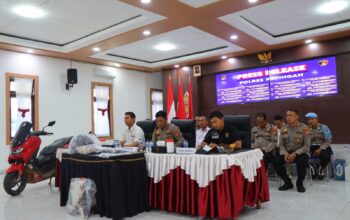 Empat Tersangka Kejahatan Jalanan Diciduk, Polres Katingan Sita Sejumlah Barang Bukti