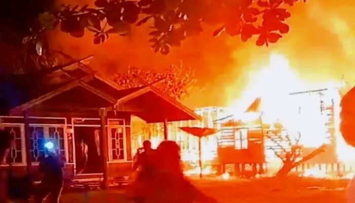 Korsleting Listrik Diduga Jadi Penyebab Kebakaran di Desa Telok Katingan Tengah 