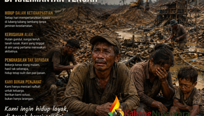 Rintihan Penambang di Kalimantan Tengah: Di Antara Perut Keluarga dan Ketidakpastian Regulasi