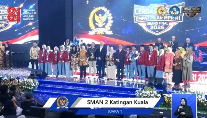 Hebat! SMAN 2 Katingan Kuala Raih Juara Satu Tingkat Nasional LCC 4 Pilar MPR RI 2026